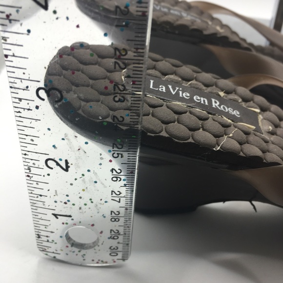 Brown La Vie En Rose Platform/wedge Shoe - Picture 2 of 8